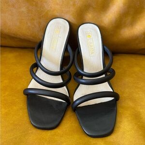 Sol Sana Mule Sandal Heels- Size 9 (EU Size 40)